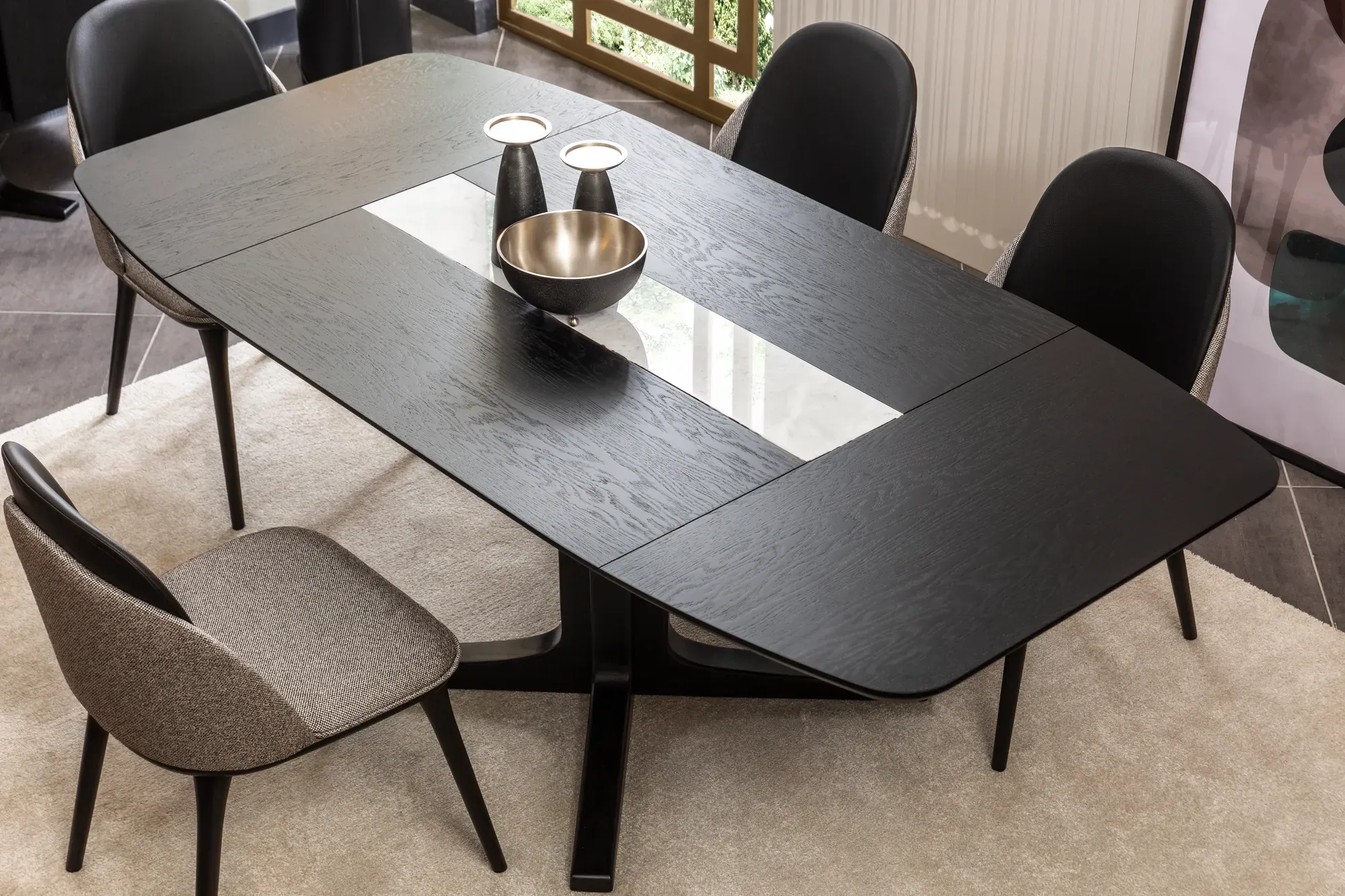 Orion Black Yemek Odası Takımı - fotoğraf 5